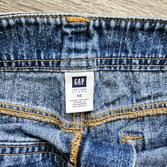 gap dark denim size 14 mini skirt - Picture 2 of 3
